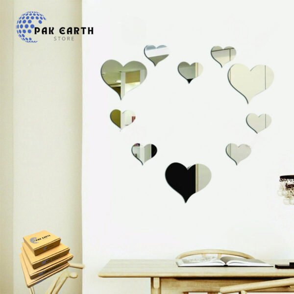 Mirror For Kids Room Wedding Decoration Wall Little Heart 10 Pieces