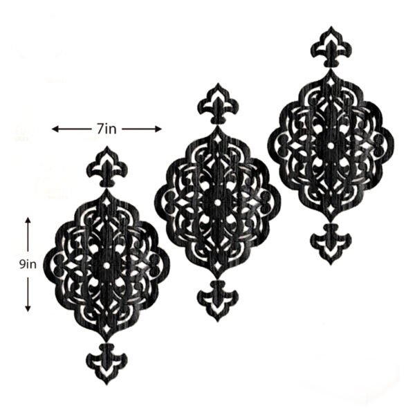 Wooden Wall Art Piece & Wall Decoration Pack of 09 - Image 4