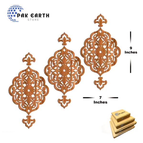 Wooden Wall Art Piece & Wall Decoration Pack of 09
