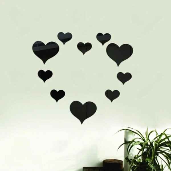 Mirror For Kids Room Wedding Decoration Wall Little Heart 10 Pieces - Image 4