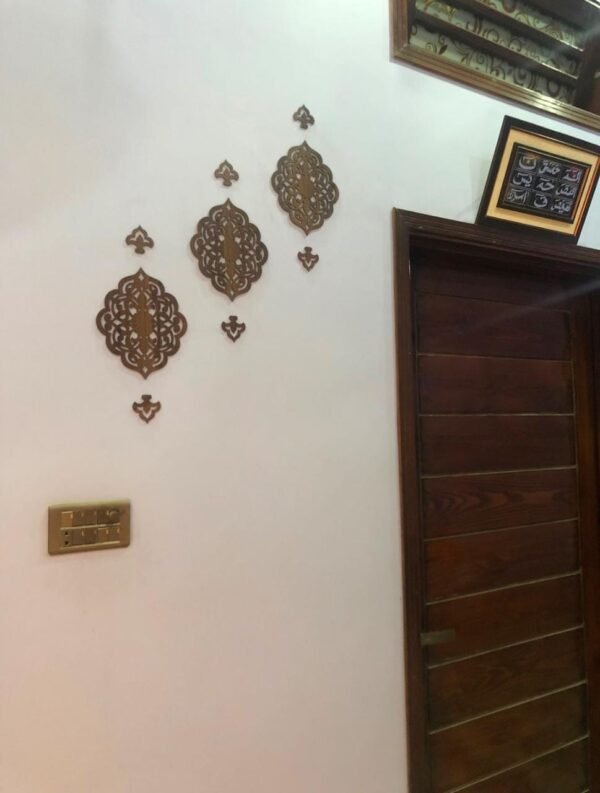 Wooden Wall Art Piece & Wall Decoration Pack of 09 - Image 3